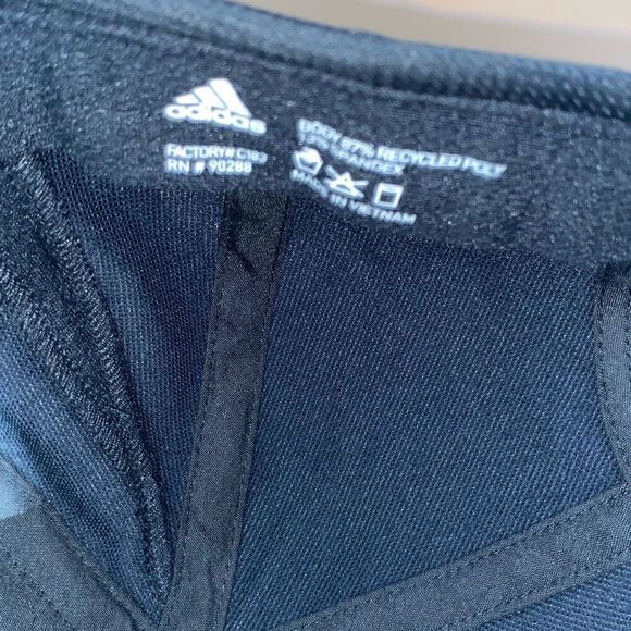 Adidas Women's Black Aeroready Mesh Stretch Baseball Cap Hat Adjustable - Picture 7 of 9